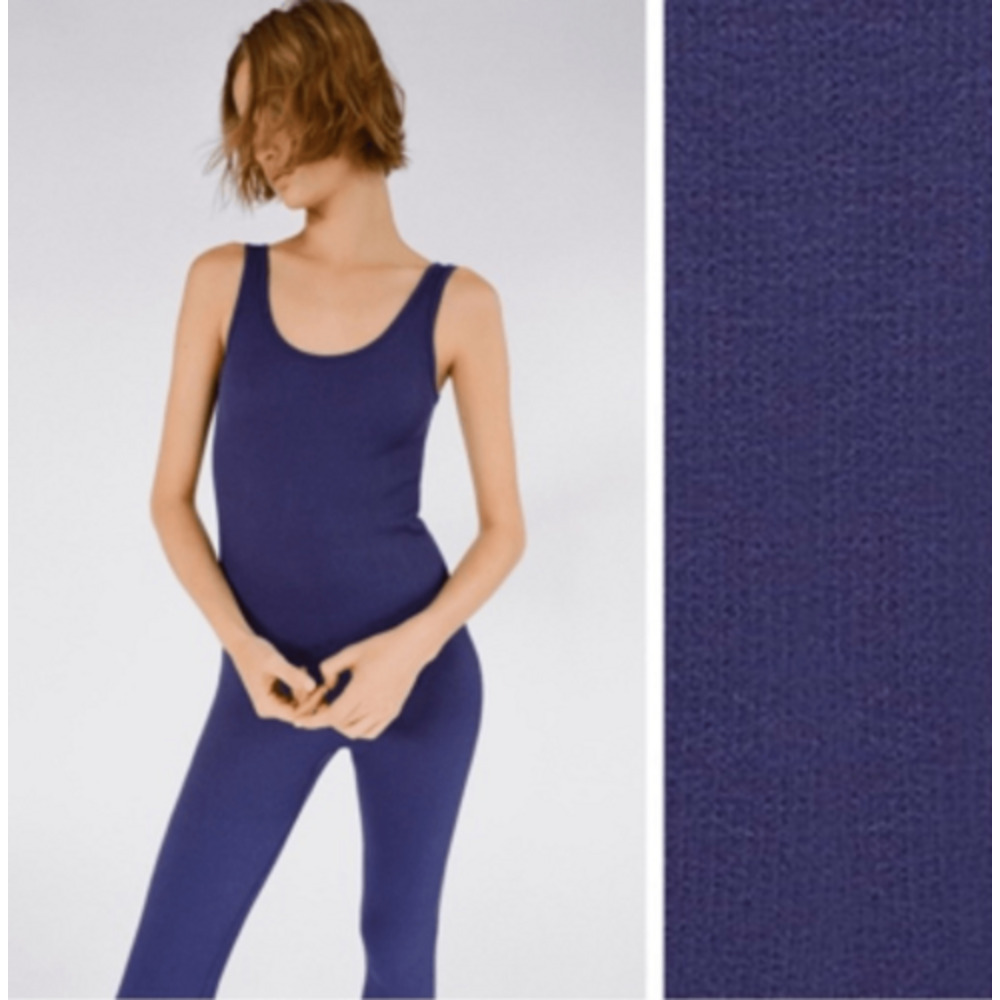 Zara Limitless Contour Collection Blue Seamless Jumpsuit Size M-L